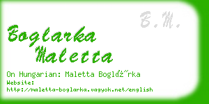 boglarka maletta business card